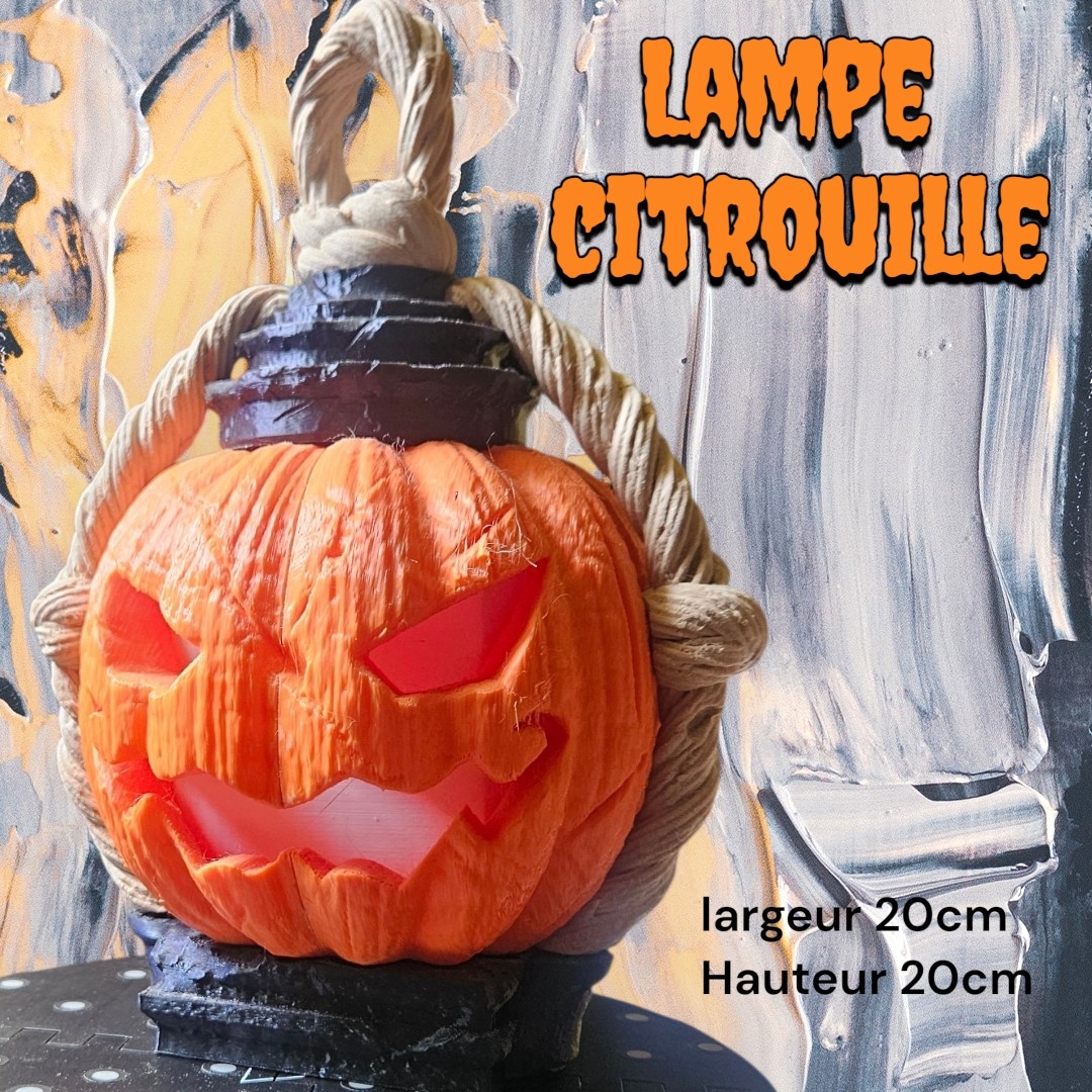 Lampe citrouille
